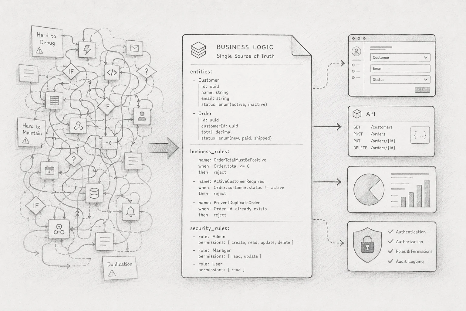 Beyond No-Code: Why Business Logic Should Live Separately