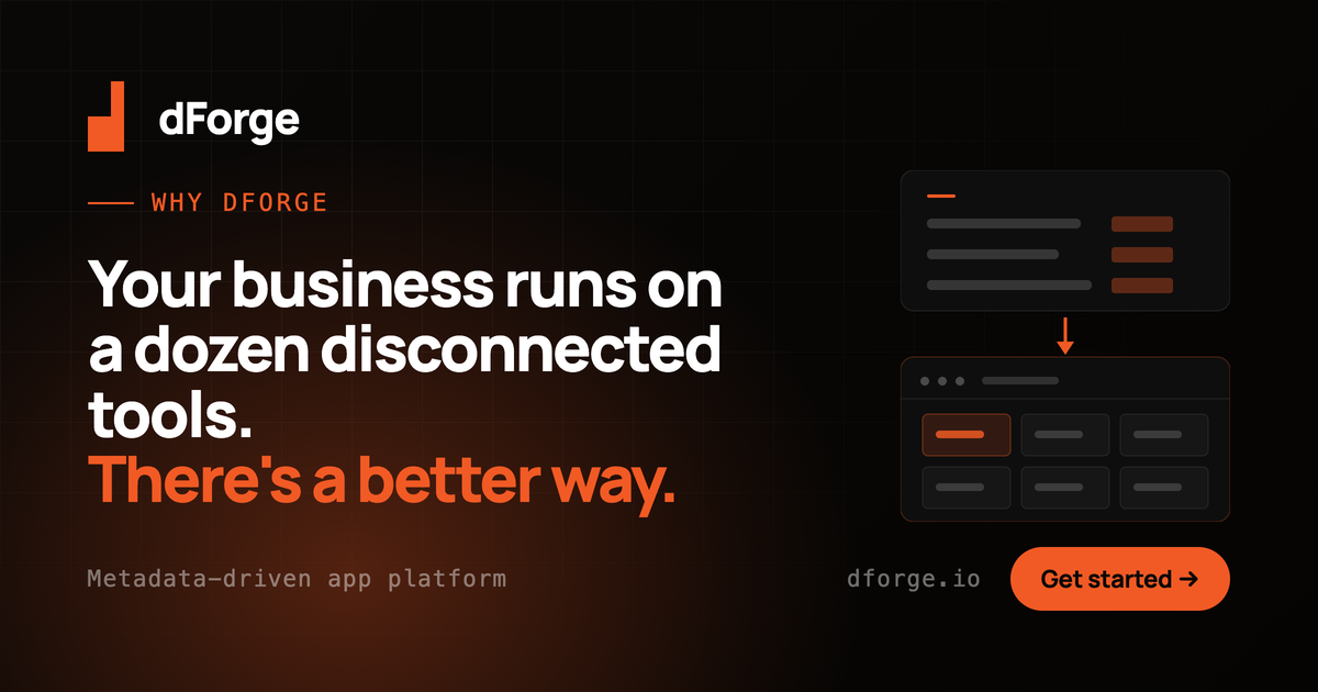 Why dForge — a self-hosted operational platform you own